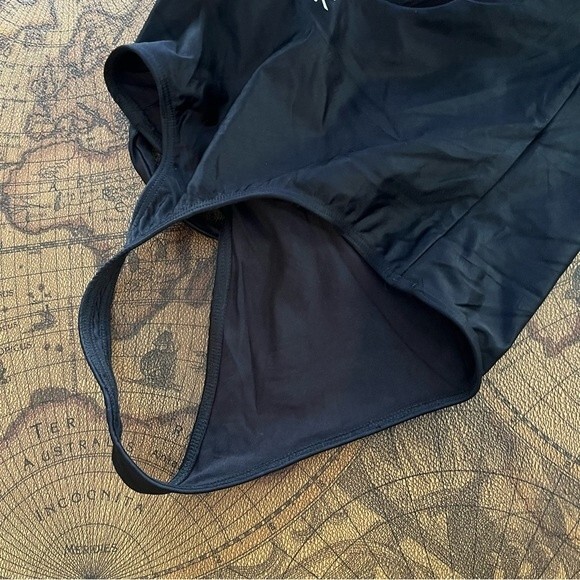 Koral Womens Black size S Thong Bodysuit Open Back Neon Strap Stretch Gym Swim - Picture 5 of 8